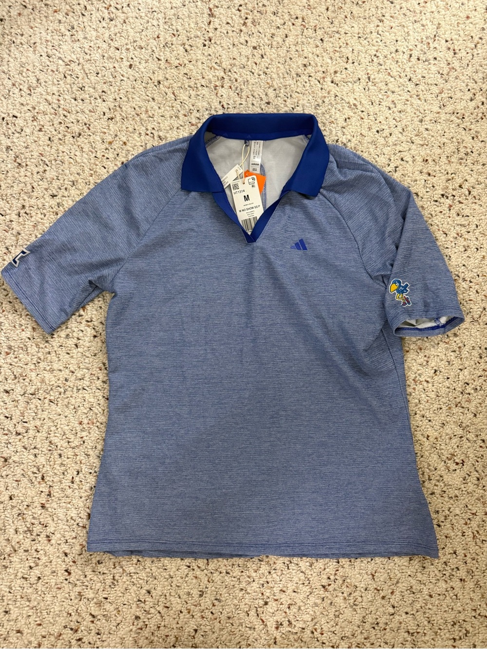 adidas Adidas Blue University of Kansas Women’s Polo Size M